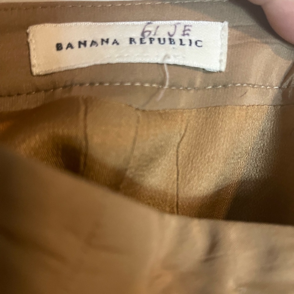 Banana Republic Retro Camel Wool skirt fit and flare women’s size 6 - Picture 5 of 7